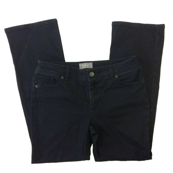 Chico's So Slimming Womens Jeans Sz 0.5 = US 6 Short 32x29 Embellished Bootcut - Picture 2 of 7